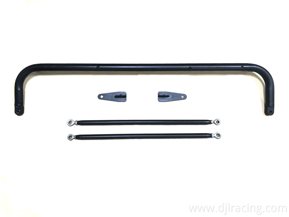 47" Coated Stainless Steel Racing Safety Seat Belt Across Rod Matte Black Harness Bar